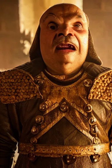 Image similar to very very intricate photorealistic photo of a goomba in an episode of game of thrones, photo is in focus with detailed atmospheric lighting, award - winning details