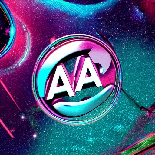 Image similar to a and w vaporwave logo, digital art, cosmic, 3 d high definition, trending on art station, photorealistic, high resolution, 8 k, octane, hyper detailed, insane details, intricate, elite, ornate, elegant trend, highly detailed and intricate, sharp focus, photography, unreal engine