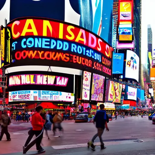 Image similar to a big candyland shop in times square