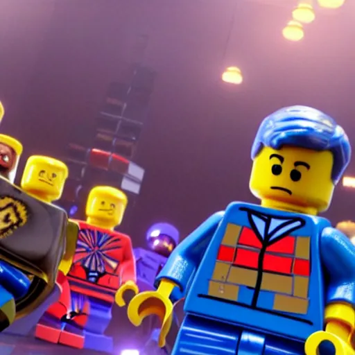 Prompt: screenshot from the lego movie ( 2 0 1 4 ), depth of field, cinematic, animated,