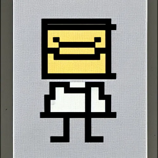 Image similar to walter white as a nintendo gameboy character, sprite