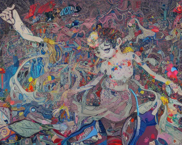 Prompt: this painting http://www.rleveille.com/uploads/8/3/1/7/8317777/682548_orig.jpg as an artwork by James Jean