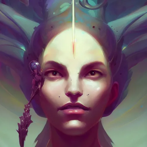 Image similar to portrait of a nubile emanation, art by pete mohrbacher and greg rutkowski and wlop, trending on artstation, deviantart, pinterest, unreal engine 5, highly detailed, intricate, sharp focus, digital art, 4 k uhd image