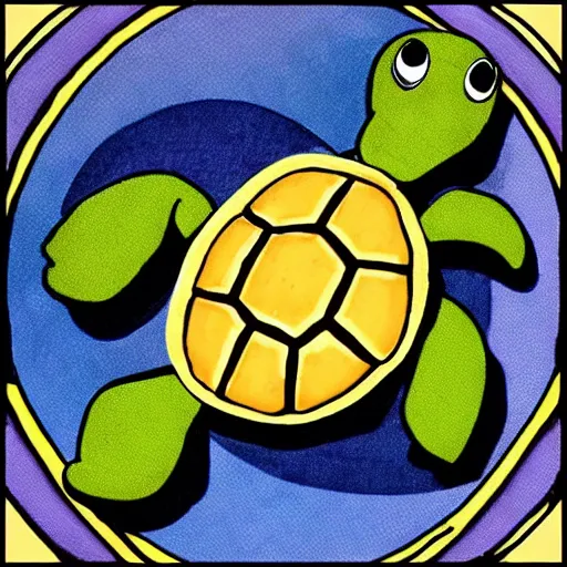 Image similar to turtles all the way down, astrological, old as time