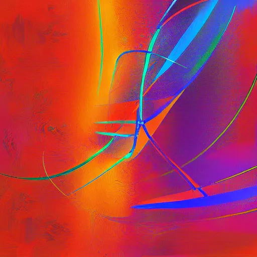 Prompt: a abstract painting of artificial intelligence, digital art,