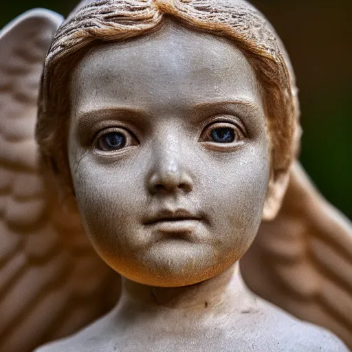 Prompt: High resolution Angel portrait, highly detailed, ornated, photorealistic, National geographic, nature, Canon