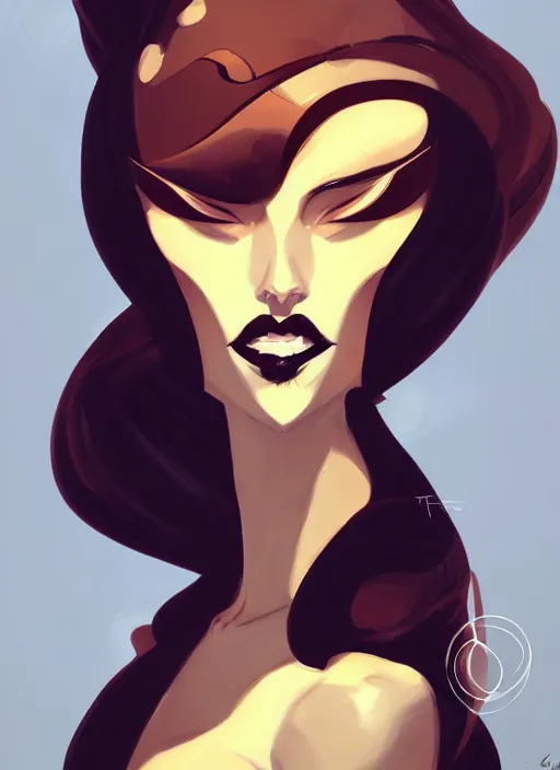 Image similar to a portrait of a lady by greg tocchini