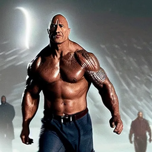 Image similar to dwayne johnson cast as the thing in mcu movie