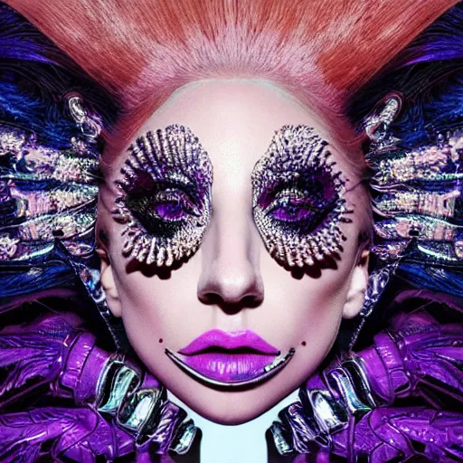 Image similar to intricate detail, lady gaga artpop act ii, album cover,