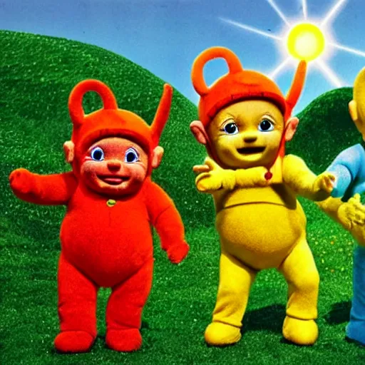 Image similar to Teletubbies as LSD