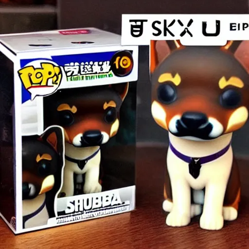 Image similar to shiba inu funko pop, high quality, high resolution