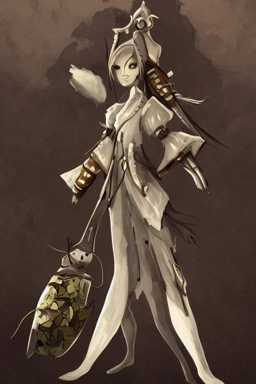 Image similar to Yorda from ico game, concept art, in style of cytus deemo