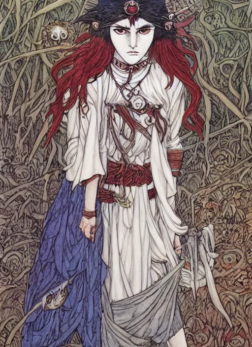 Prompt: Princess Mononoke by Rebecca Guay