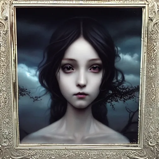 Prompt: By Tom Bagshaw, ultra realist soft painting of a selection of anime miniature fully dressed resin statues with dioramas, symmetry accurate features, very intricate details, ominous sky, black and white, volumetric light clouds