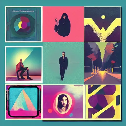 Image similar to color palette, album art, cover art, poster