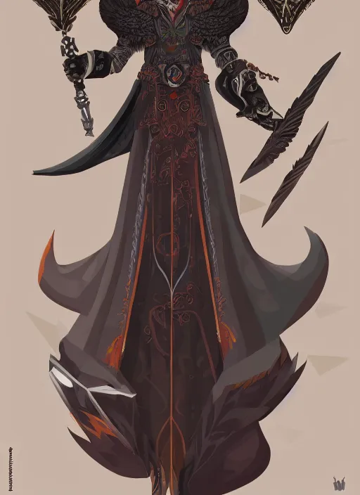 Prompt: hawk headed warlock, wind magic, exquisite details, full body character design, white background, by studio muti