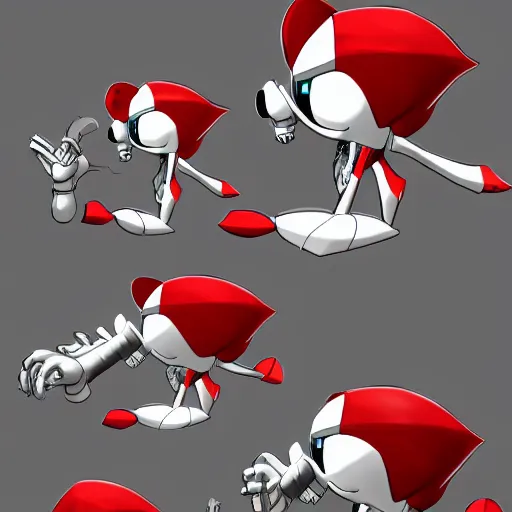 Prompt: Dr. Robotnik as seen in the old sonic cartoon , concept art, trending on artstation 3D.