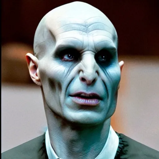 Image similar to voldemort is angelina jolie