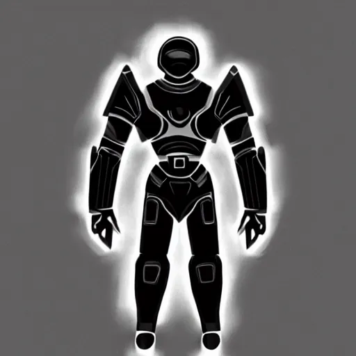 Image similar to symmetrical speed painting of beautiful black alien space armor