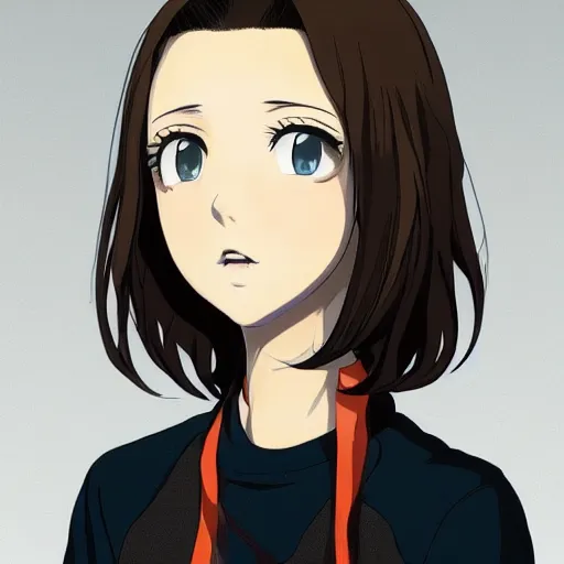 Prompt: anime portrait of millie bobby brown