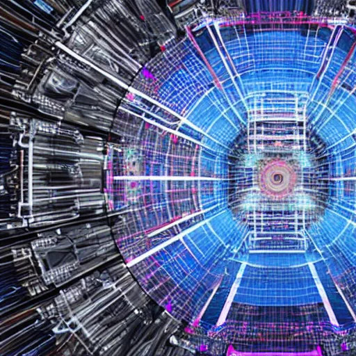 Prompt: Large Hadron Collider creatig singularity