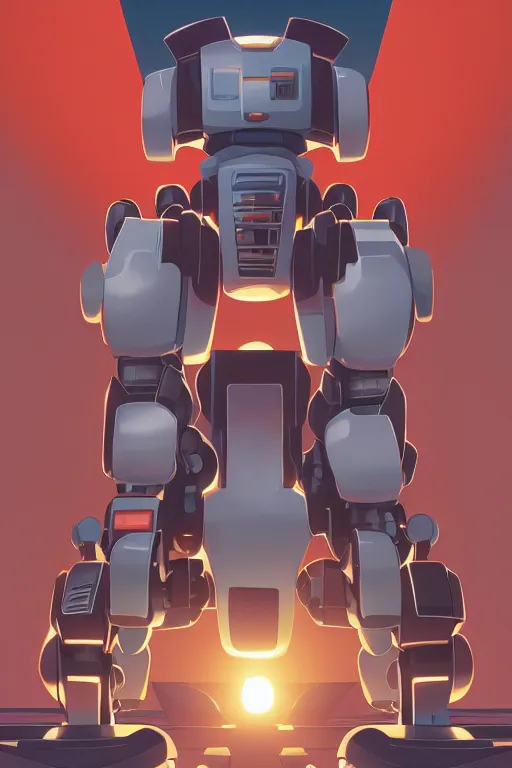 Image similar to metabots medabots medarotto medarot robot minimalist comics, behance hd by jesper ejsing, by rhads, makoto shinkai and lois van baarle, ilya kuvshinov, rossdraws global illumination ray tracing hdr radiating a glowing aura