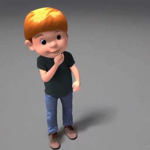 Prompt: 3 d render of a boy