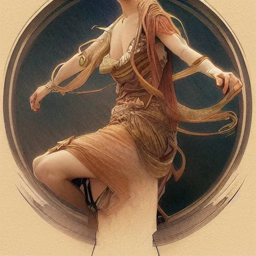 Image similar to beautiful lifelike award winning pencil illustration of sena robin ウイッチハンターロヒン trending on art station artgerm greg rutkowski alphonse mucha museum quality cinematic atmospheric