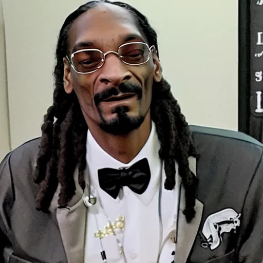 Prompt: photo of snoop dogg as a professor of medicine teaching