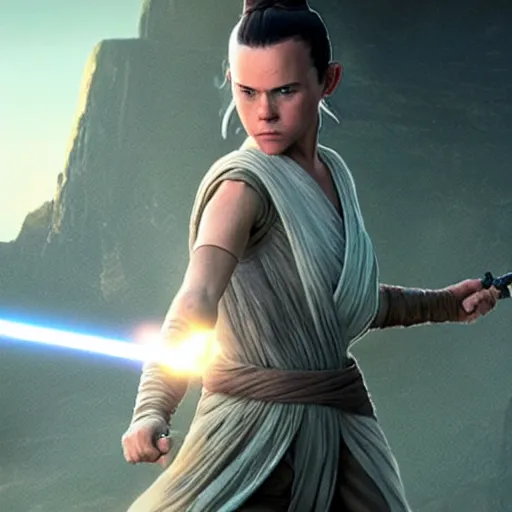 Image similar to rey skywalker gaming