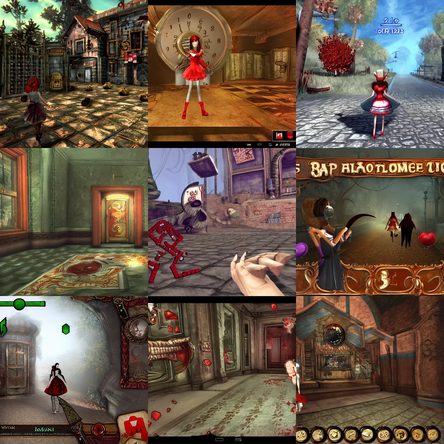 Prompt: screenshot example ammo pickup from video game American Mcgee's Alice