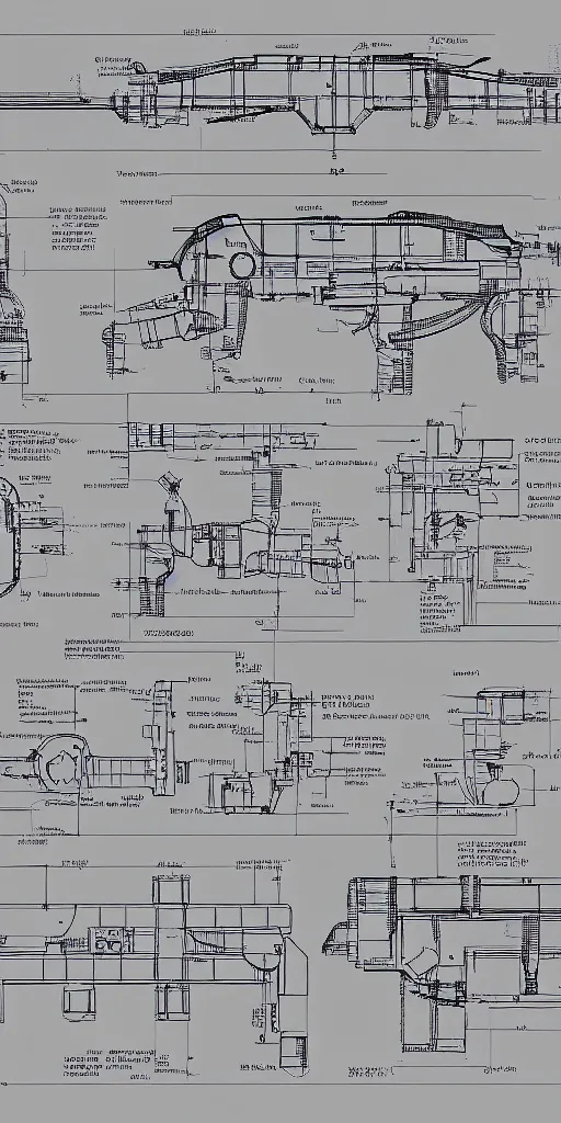 Image similar to robotic cowboy axonometric blueprint, plans, infographic, year 1850