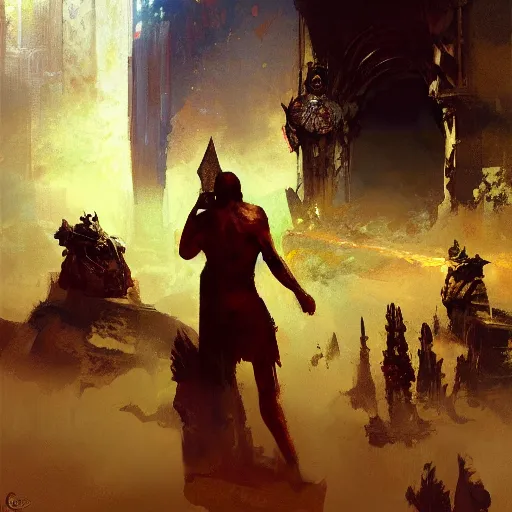 Prompt: the first gods, craig mullins