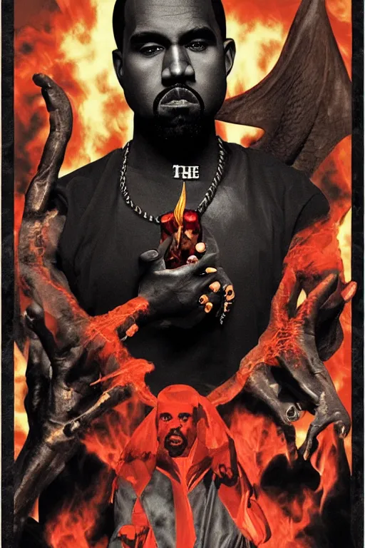 Image similar to the devil in kanye west