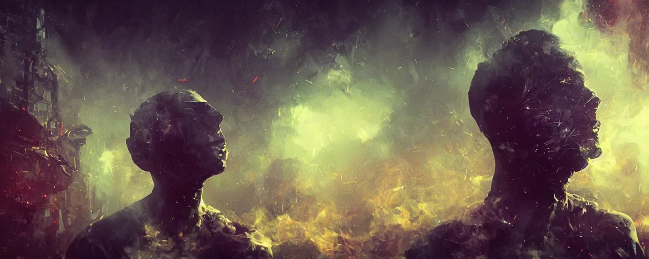 Image similar to ” smoke against a black backdrop, [ cinematic, detailed, epic, widescreen, opening, establishing, mattepainting, photorealistic, realistic textures, octane render, art by paul lehr ] ”