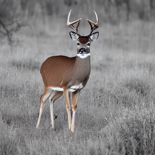Prompt: whitetail deer texas, professional photography