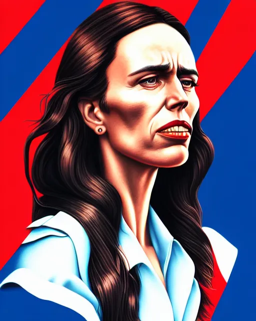 Image similar to jacinda ardern in the style of cuban communist propaganda poster art in the year 1 9 8 7 ultra realistic, concept art, intricate details, highly detailed, photorealistic, octane render, 8 k, unreal engine. art by artgerm and magali villeneuve