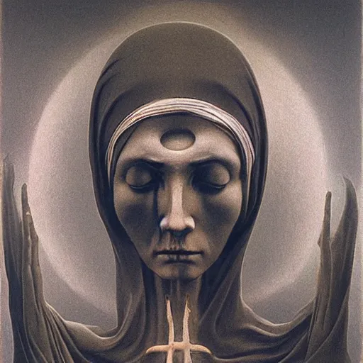 Image similar to our lady of sorrows by zdzisław beksinski, by zdzisław beksinski, by zdzisław beksinski, by zdzisław beksinski, by zdzisław beksinski