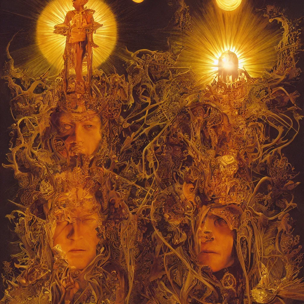 Image similar to The Sun King, by James C. Christensen and Wojciech Siudmak