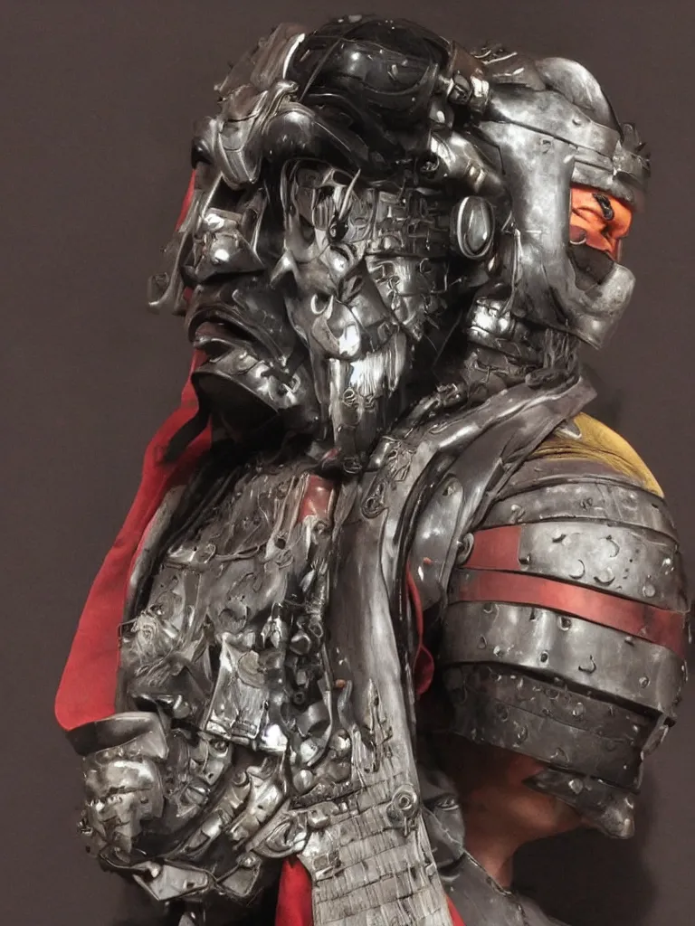 Image similar to cyberpunk samurai mask