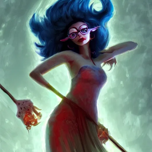 Image similar to Vriska Serket. Realistic digital art, 4K UHD V-Ray cinematic lighting, trending on artstation, homestuck art, by Seb McKinnon, by Naoko Takeuchi