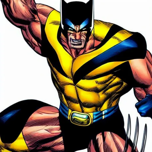 Image similar to Wolverine in the style of Jim Lee