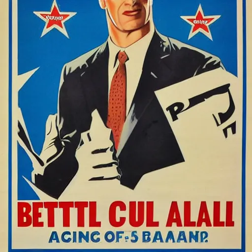 Image similar to A 1950s poster for Better Call Saul