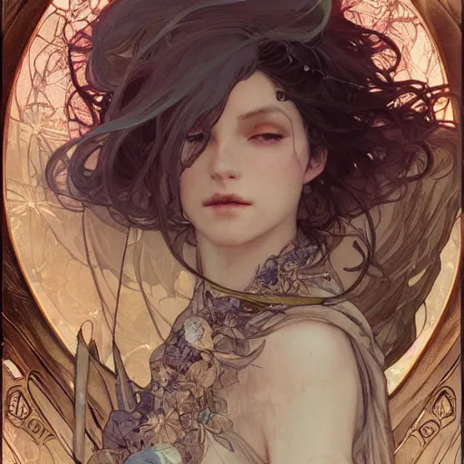 Image similar to beautiful angelic seductive witch, fantasy, intricate, cinematic lighting, highly detailed, digital painting, artstation, smooth, sharp focus, illustration, art by Akihiko Yoshida, Greg Rutkowski and Alphonse Mucha, by Pixar