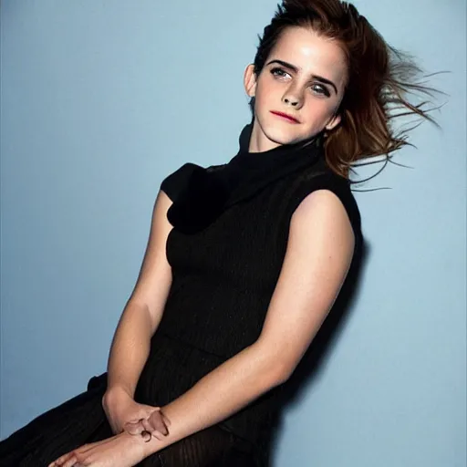 Image similar to emma watson upside down