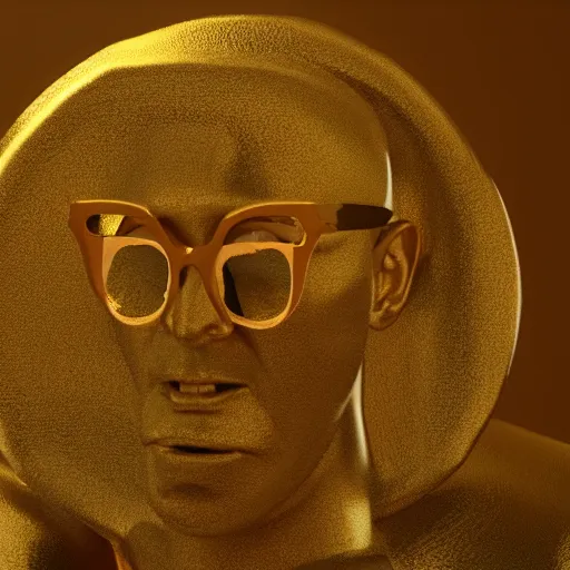 Image similar to hyperrealistic dslr film still of jeff goldblum disguised as gold doubloon, stunning 8 k octane comprehensive 3 d render, inspired by istvan sandorfi & greg rutkowski & unreal engine, perfect symmetry, dim volumetric cinematic lighting, extremely hyper - detailed, incredibly real lifelike attributes & flesh texture, intricate, masterpiece, artstation, stunning