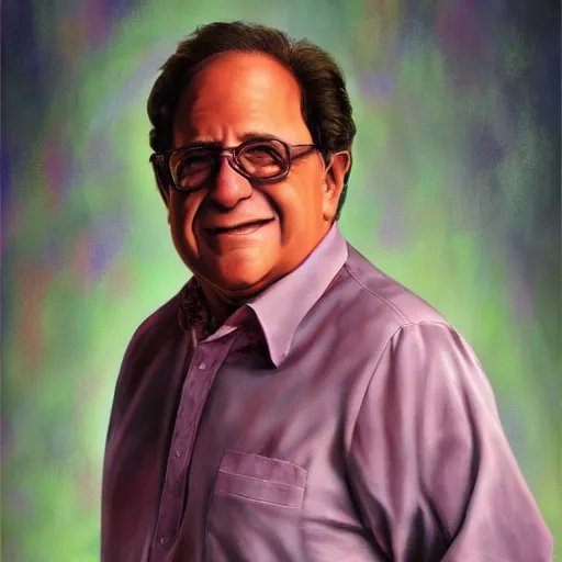 Prompt: painting of denny devito, professional, digital art, realistic