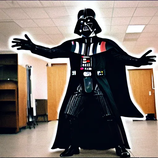 Image similar to darth vader dancing