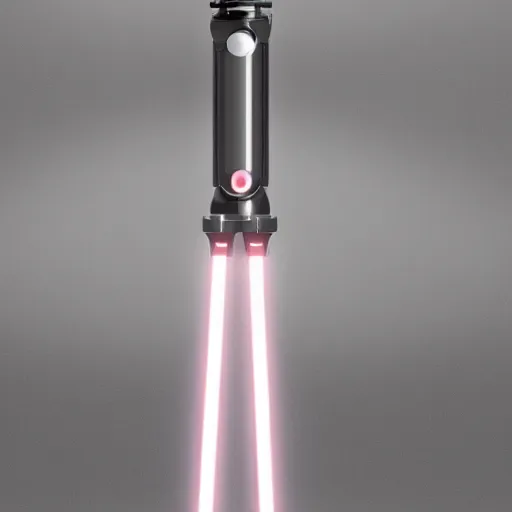 Prompt: an Apple inc. advertisement campaign for a new lightsaber