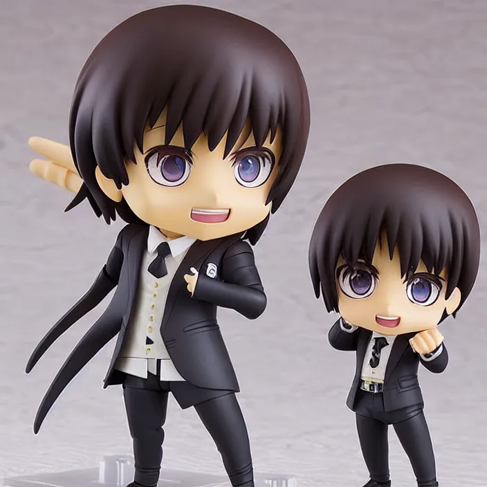 Image similar to sebastian pinera, an anime nendoroid of sebastian pinera, figurine, detailed product photo